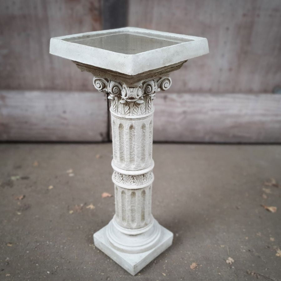 Large Square Replacement Stone Bird Bath Top Lid