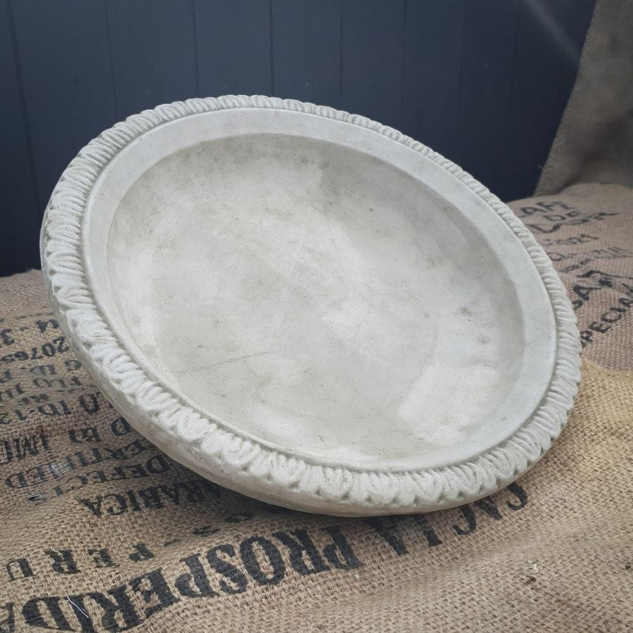 Spiral Replacement Large Bird Bath Stone Top Lid