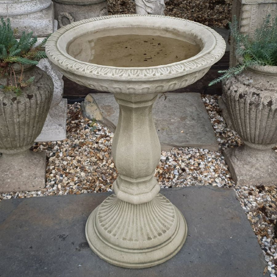 Spiral Replacement Large Bird Bath Stone Top Lid