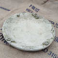 Floral Rose Replacement Stone Bird Bath Top