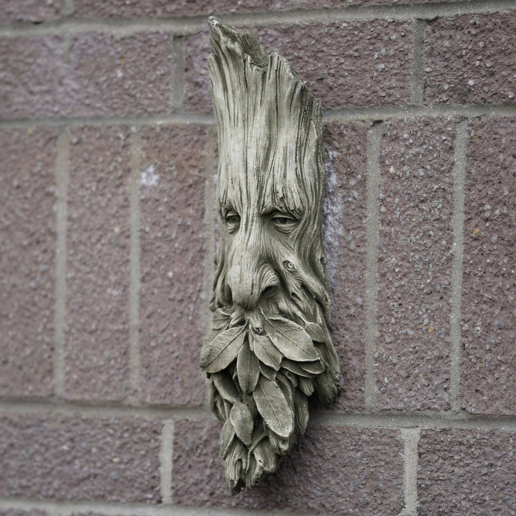 3x Stone Greenman Wall Plaque Bundle