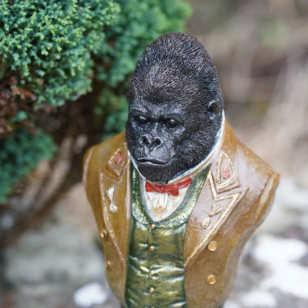 Gorilla Gentry Bust Resin Sculpture