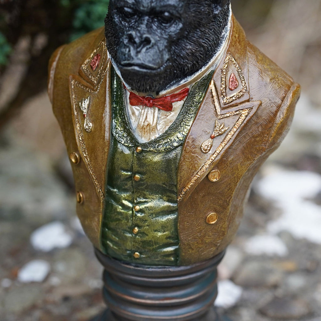 Gorilla Gentry Bust Resin Sculpture