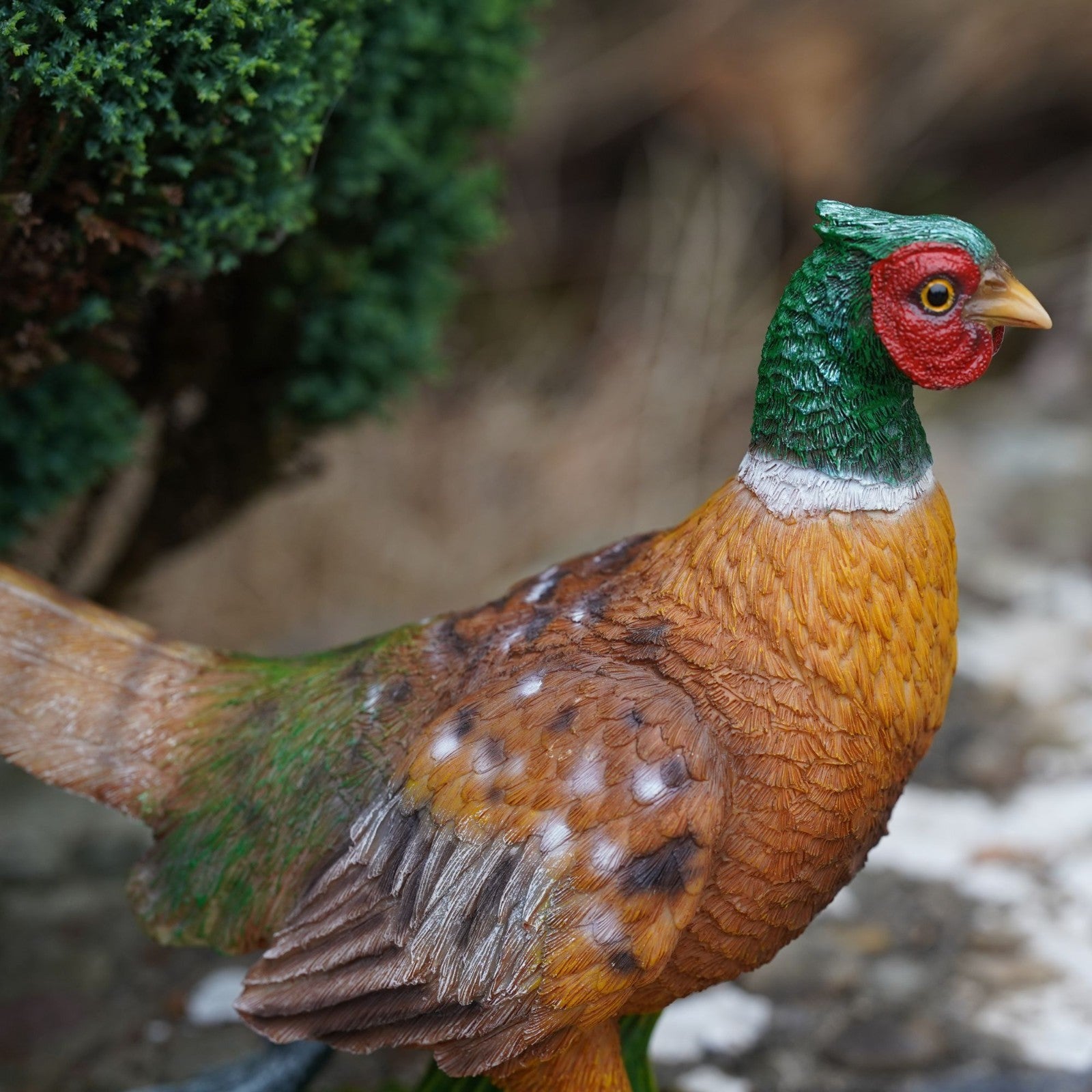 Pheasant Resin Sculpture | Game Bird Statue