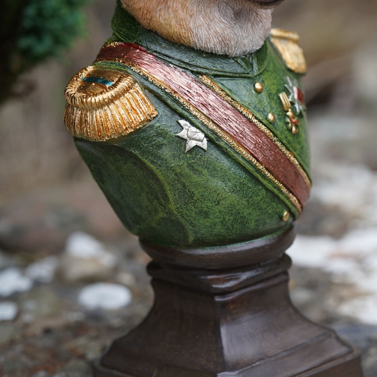 Alsatian Gentry Bust Resin Sculpture