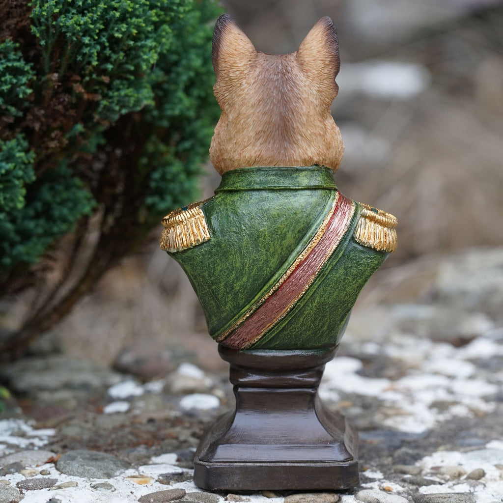 Alsatian Gentry Bust Resin Sculpture