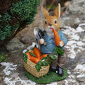 Hungry Bunny Resin Sculpture | Peter Rabbit Ornament