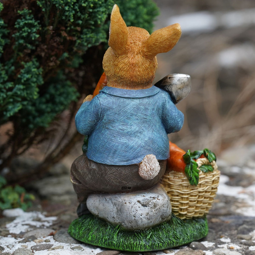 Hungry Bunny Resin Sculpture | Peter Rabbit Ornament