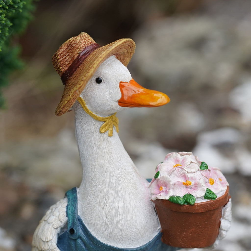 Madam Duck Resin Sculpture