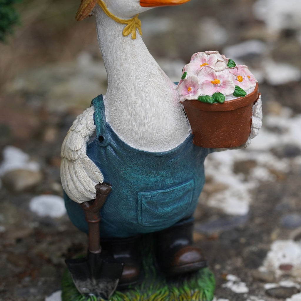Madam Duck Resin Sculpture