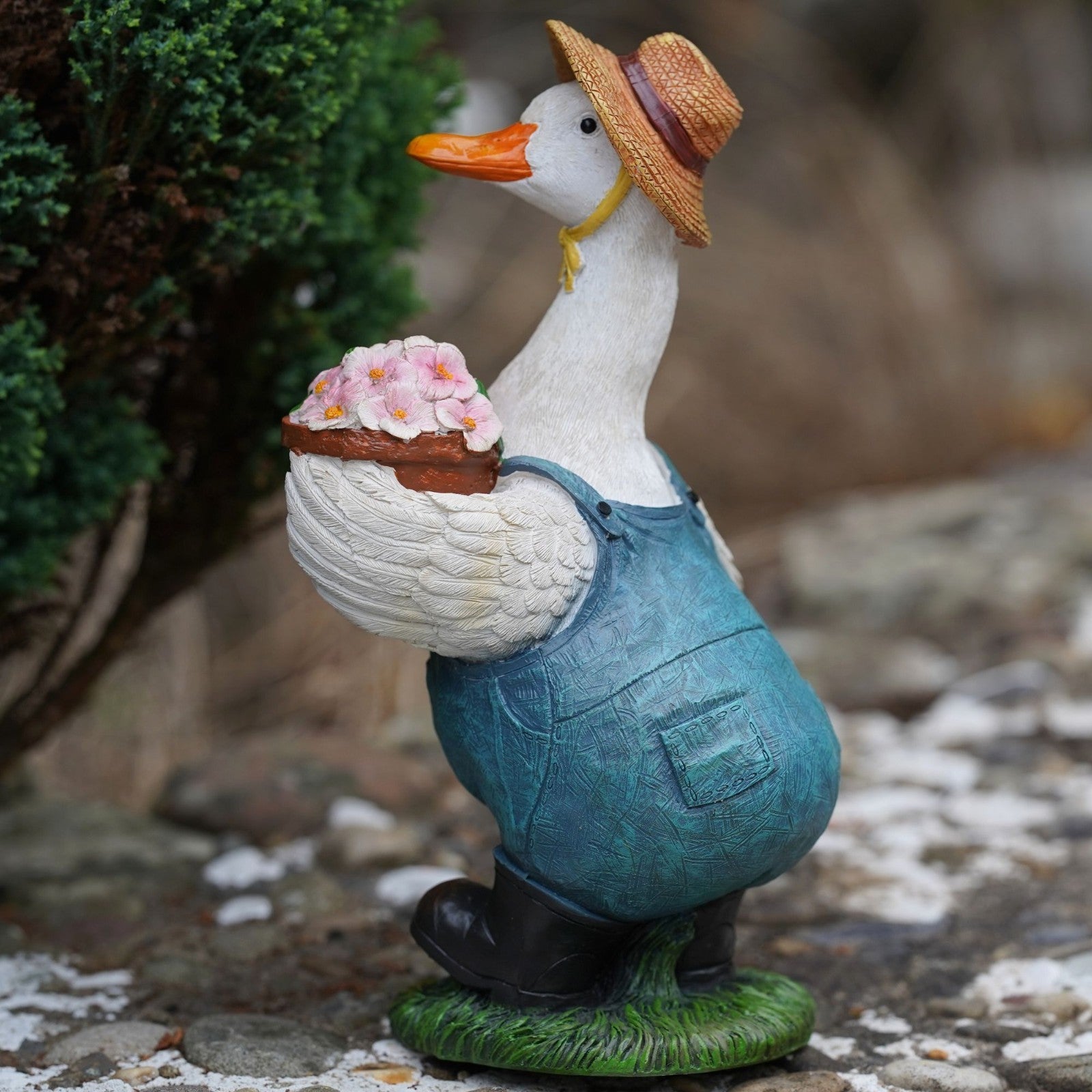 Madam Duck Resin Sculpture