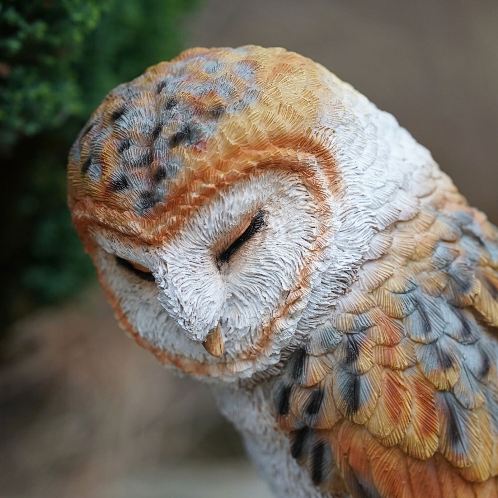 Barn Owl Resin Sculpture
