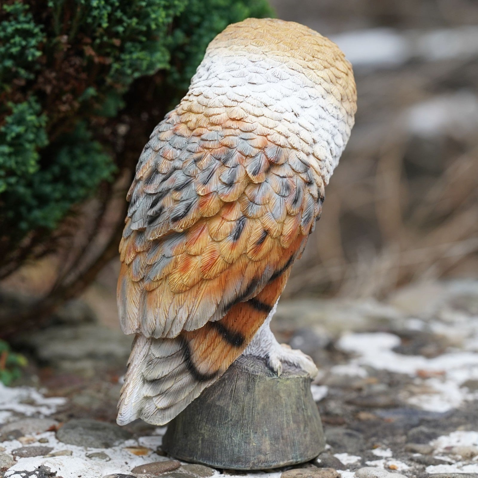 Barn Owl Resin Sculpture
