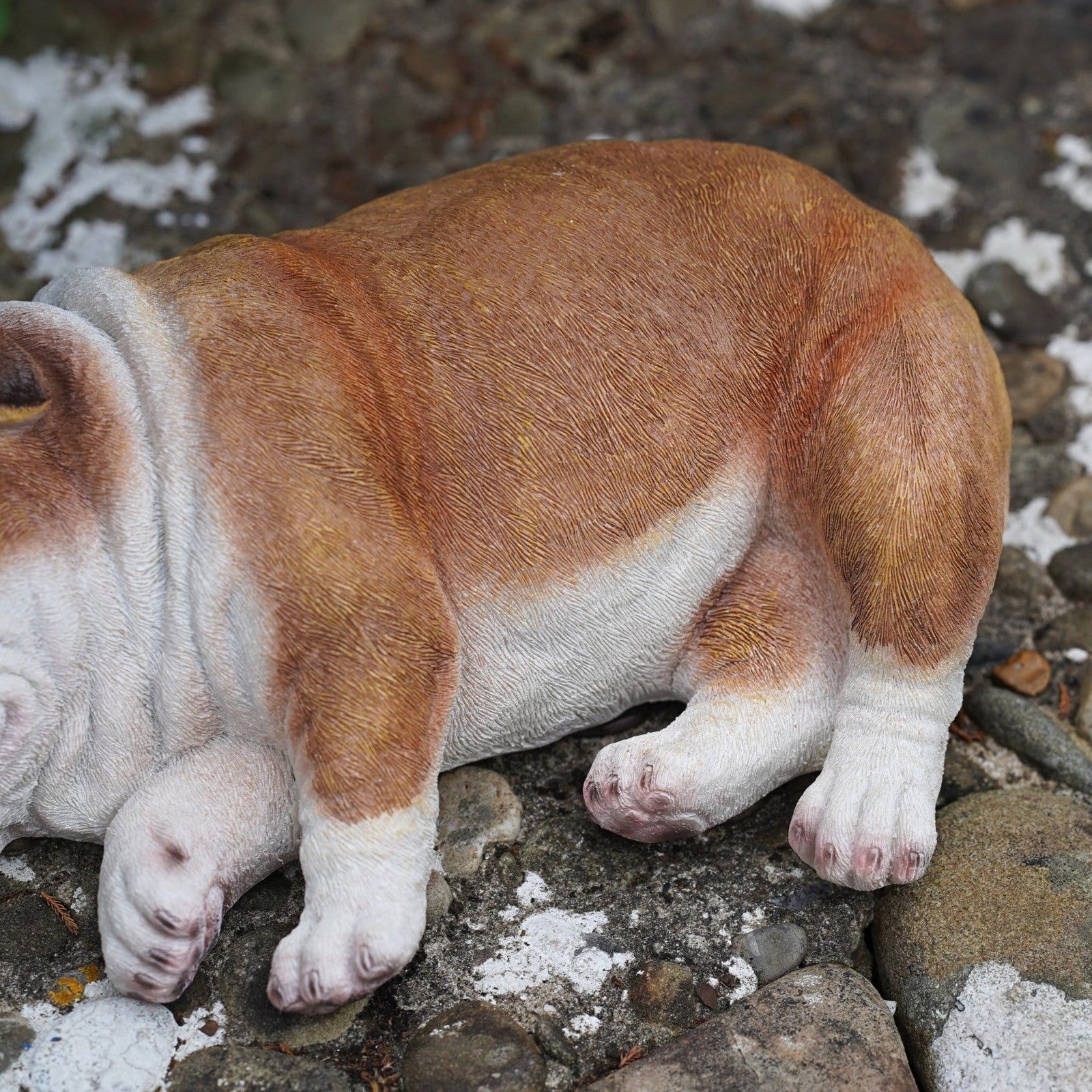 Sleeping British Bulldog Puppy | Resin Sculpture