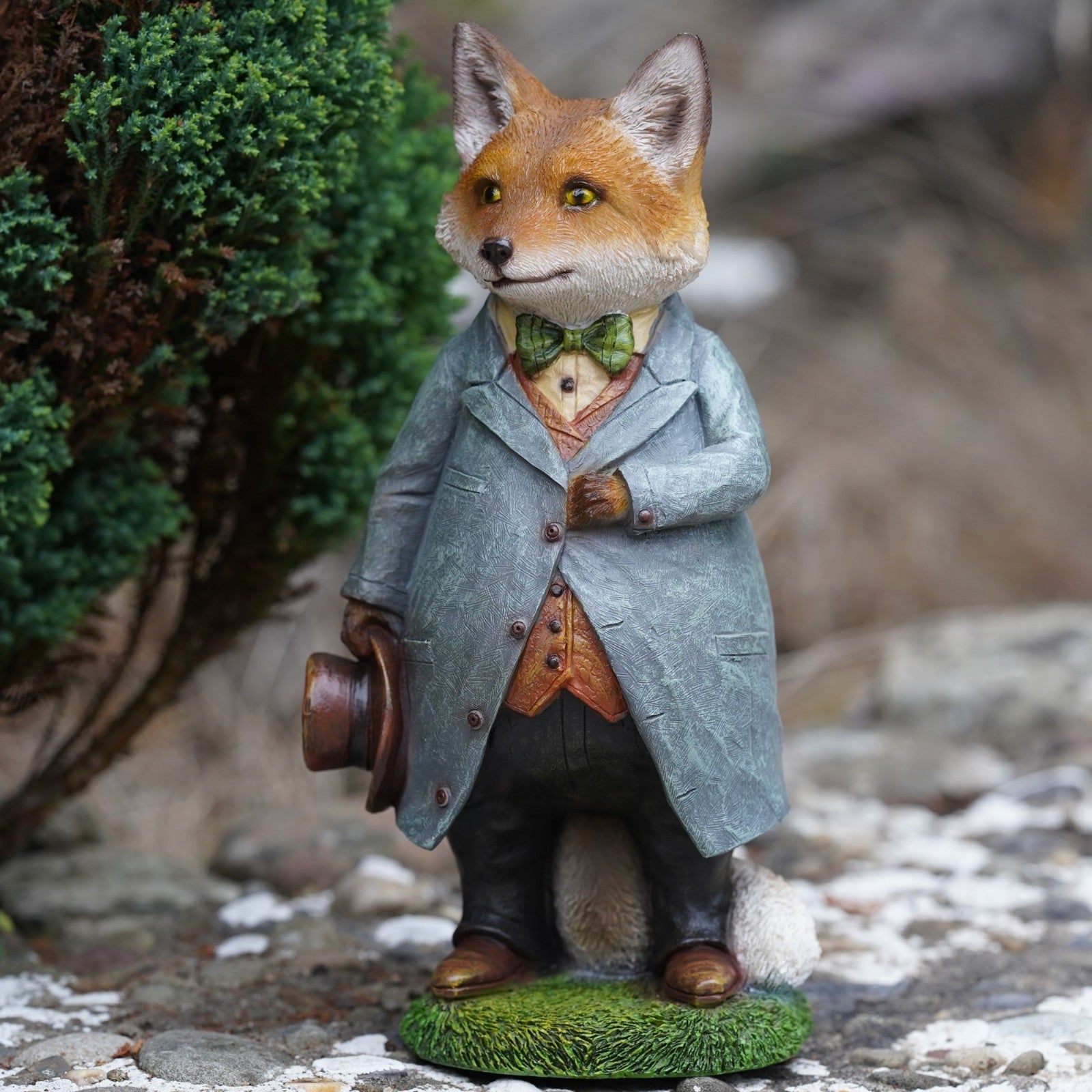 Gentleman Fox Resin Sculpture