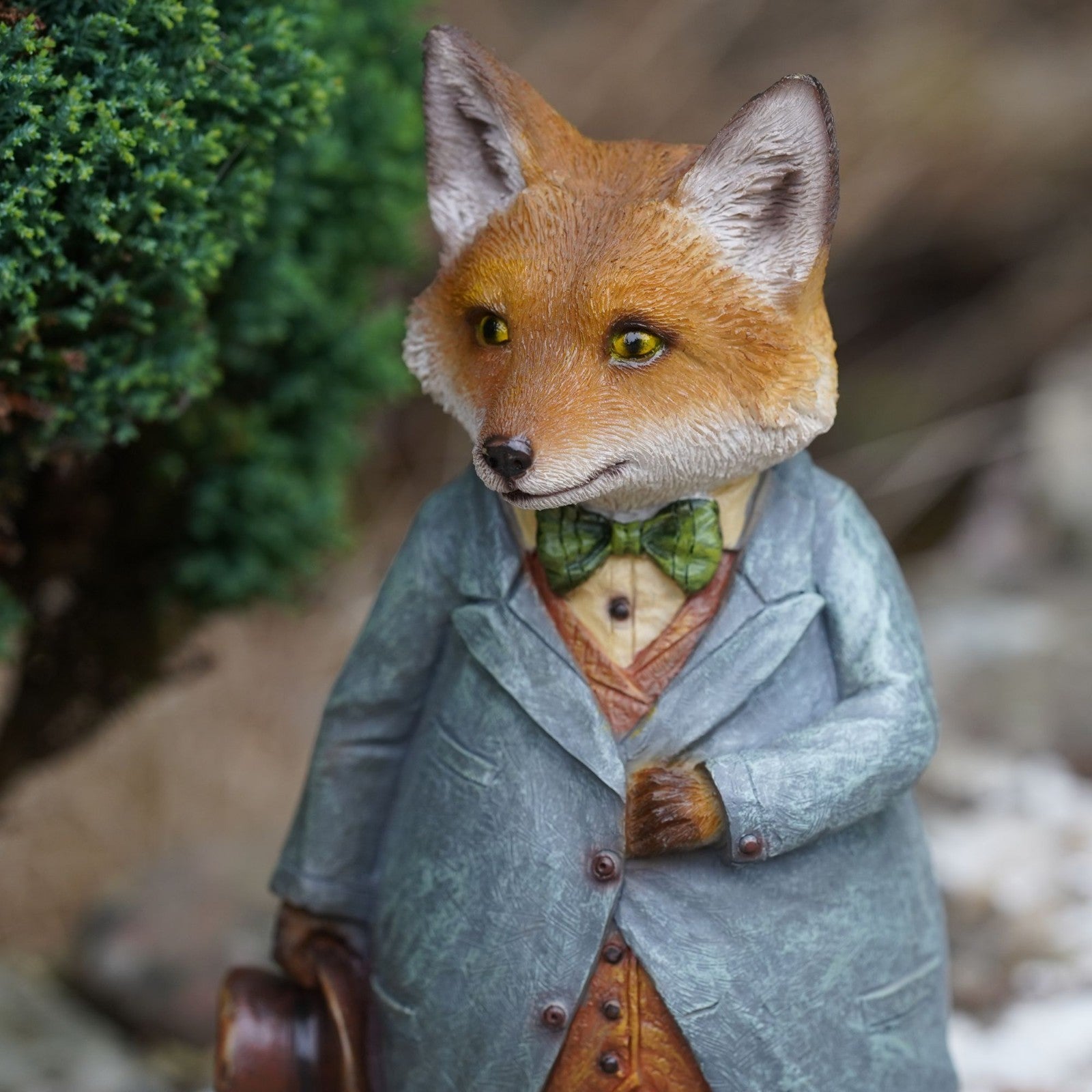 Gentleman Fox Resin Sculpture