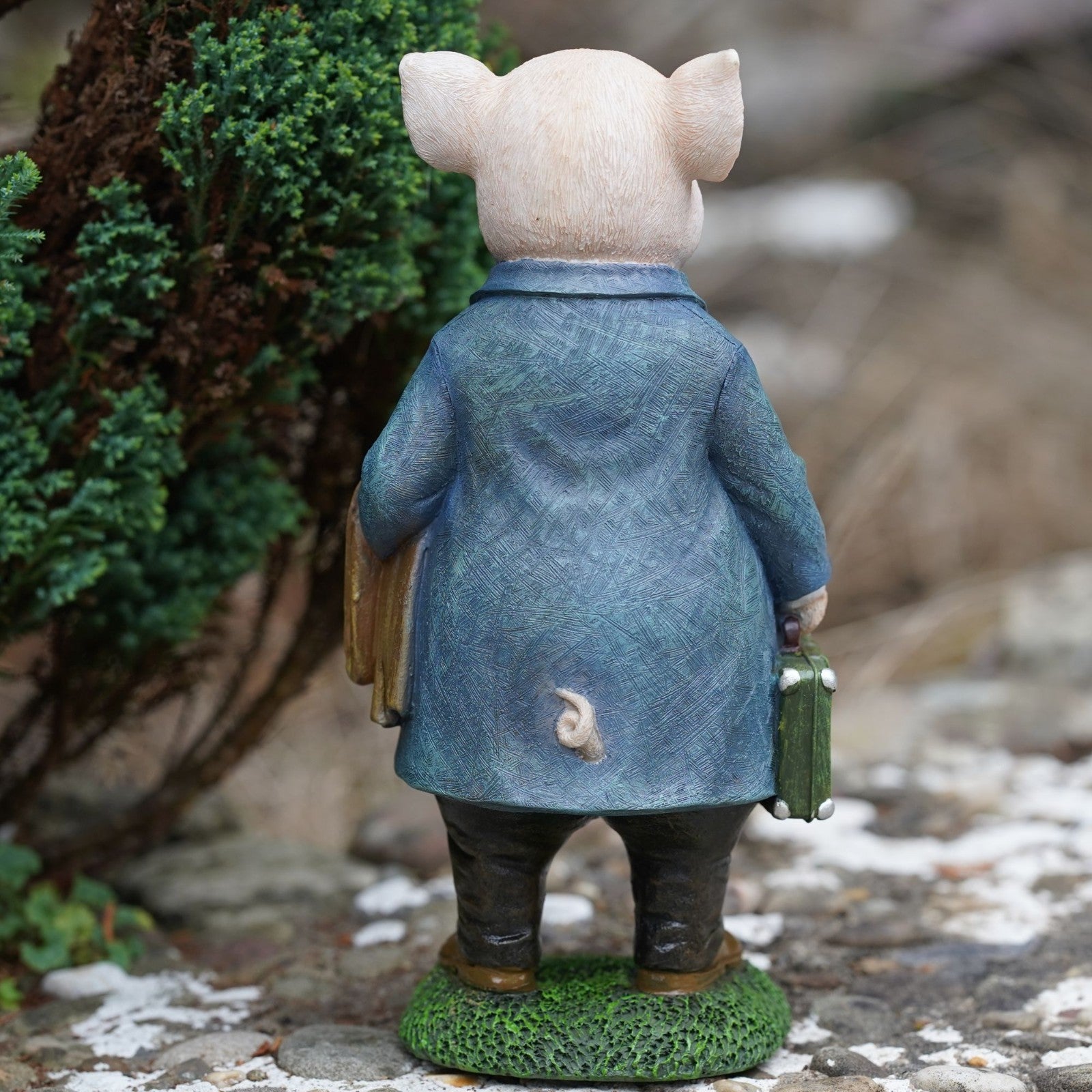 Gentleman Pig Resin Sculpture