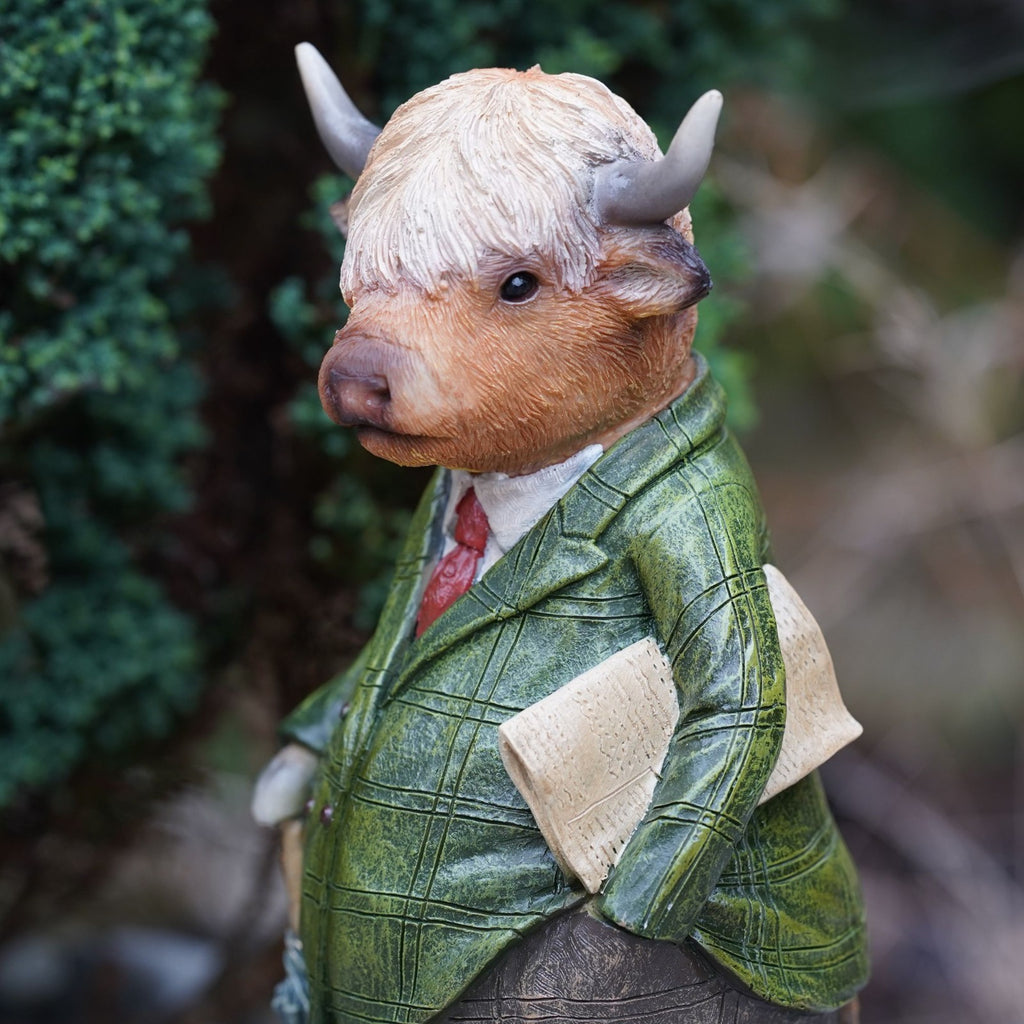 Highland Cow Resin Sculpture