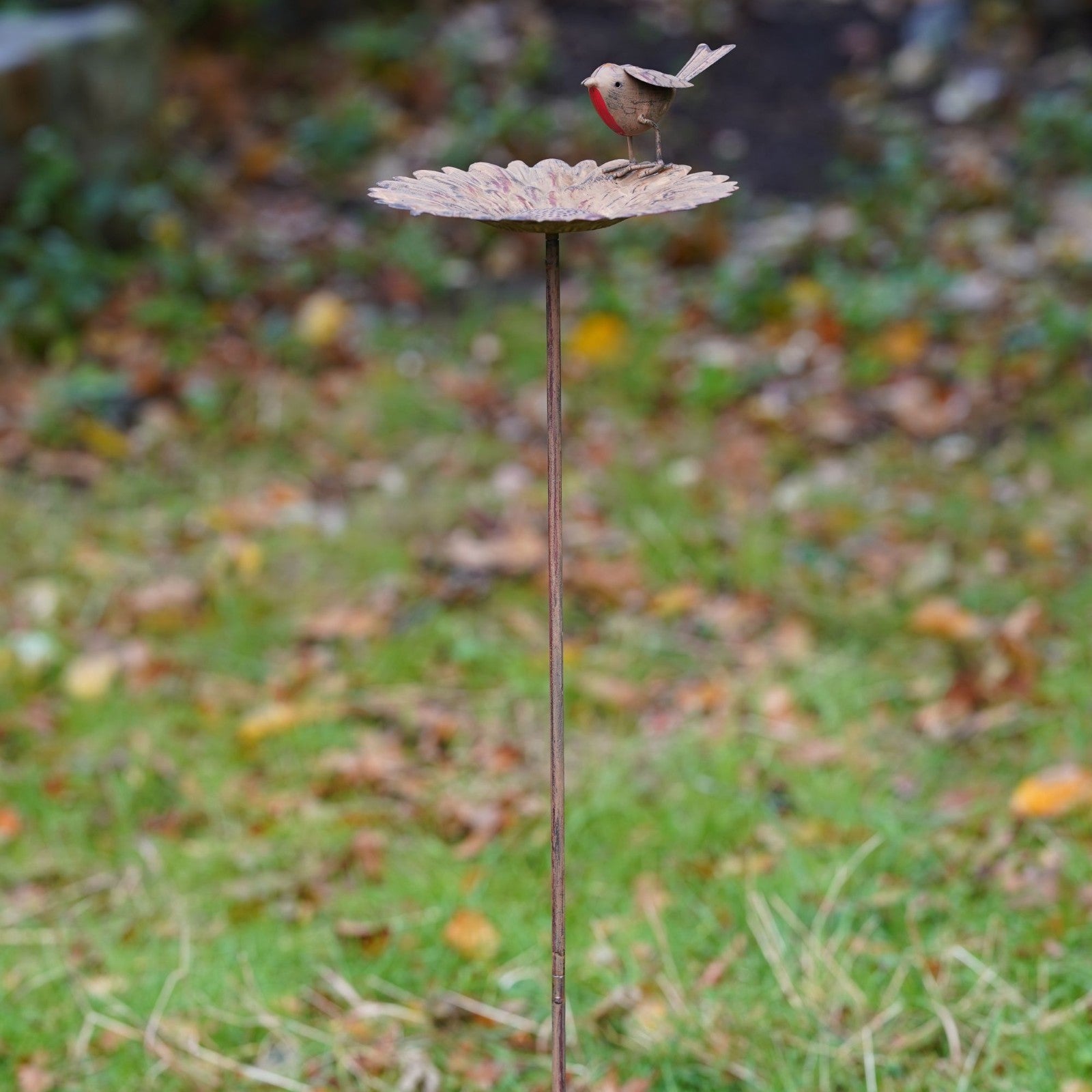 Robin Sunflower Bird Feeder | Garden Stake