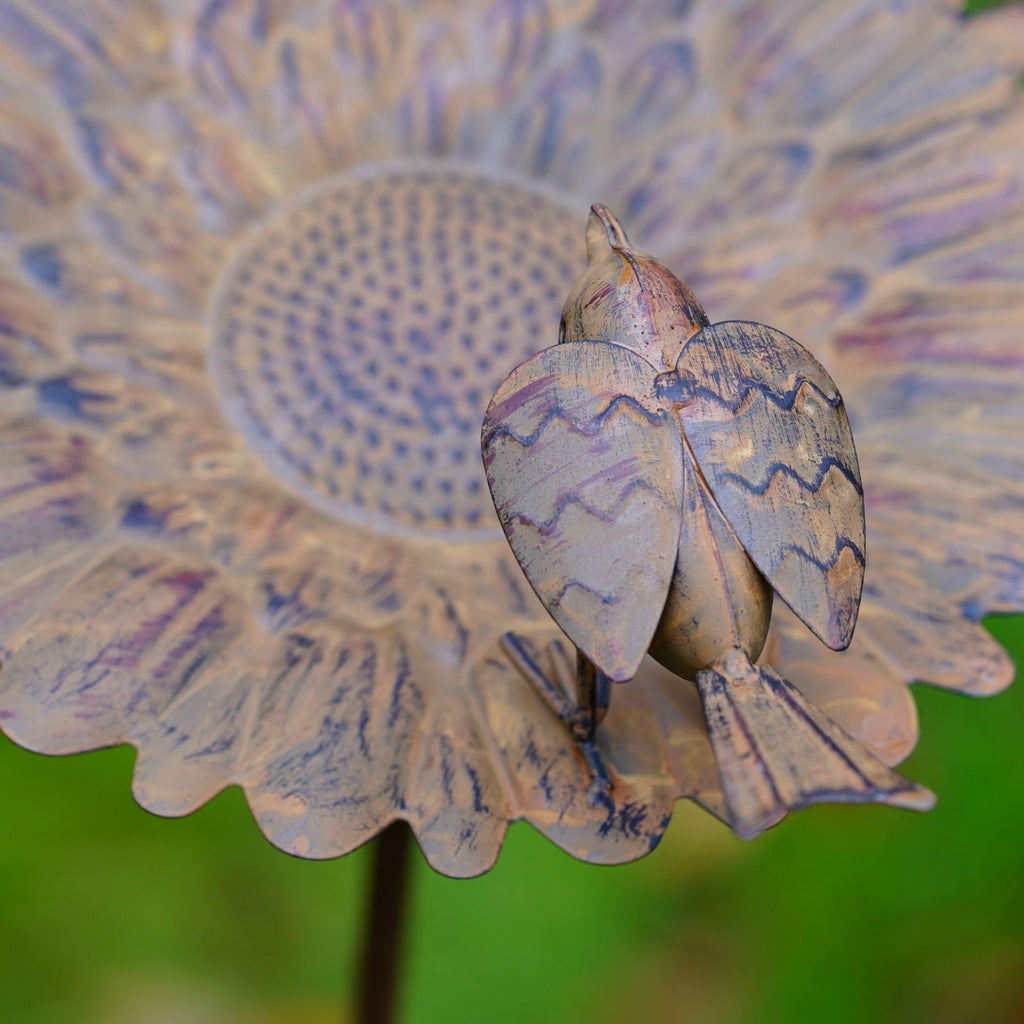 Robin Sunflower Bird Feeder | Garden Stake