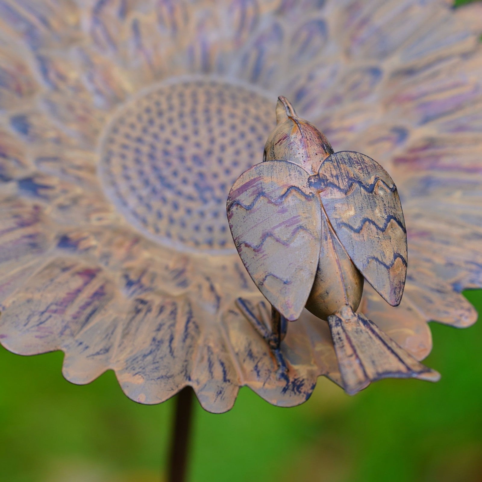 Robin Sunflower Bird Feeder | Garden Stake