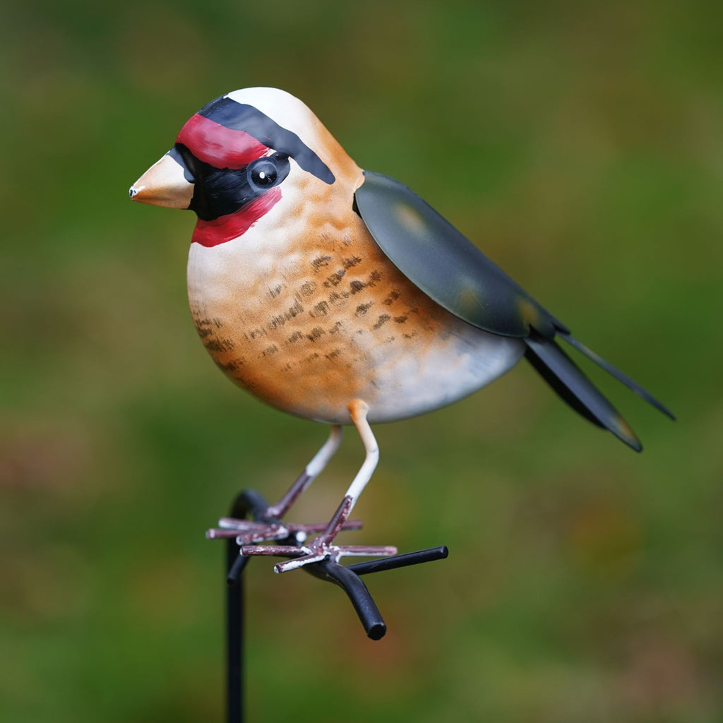 Chaffinch on Stick Metal Garden Ornament