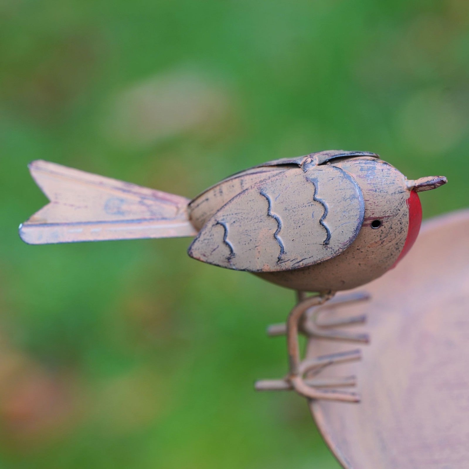 114cm Robin Birdbath Metal Garden Feeder