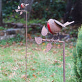 1.2m Robin on Stake Metal Garden Ornament