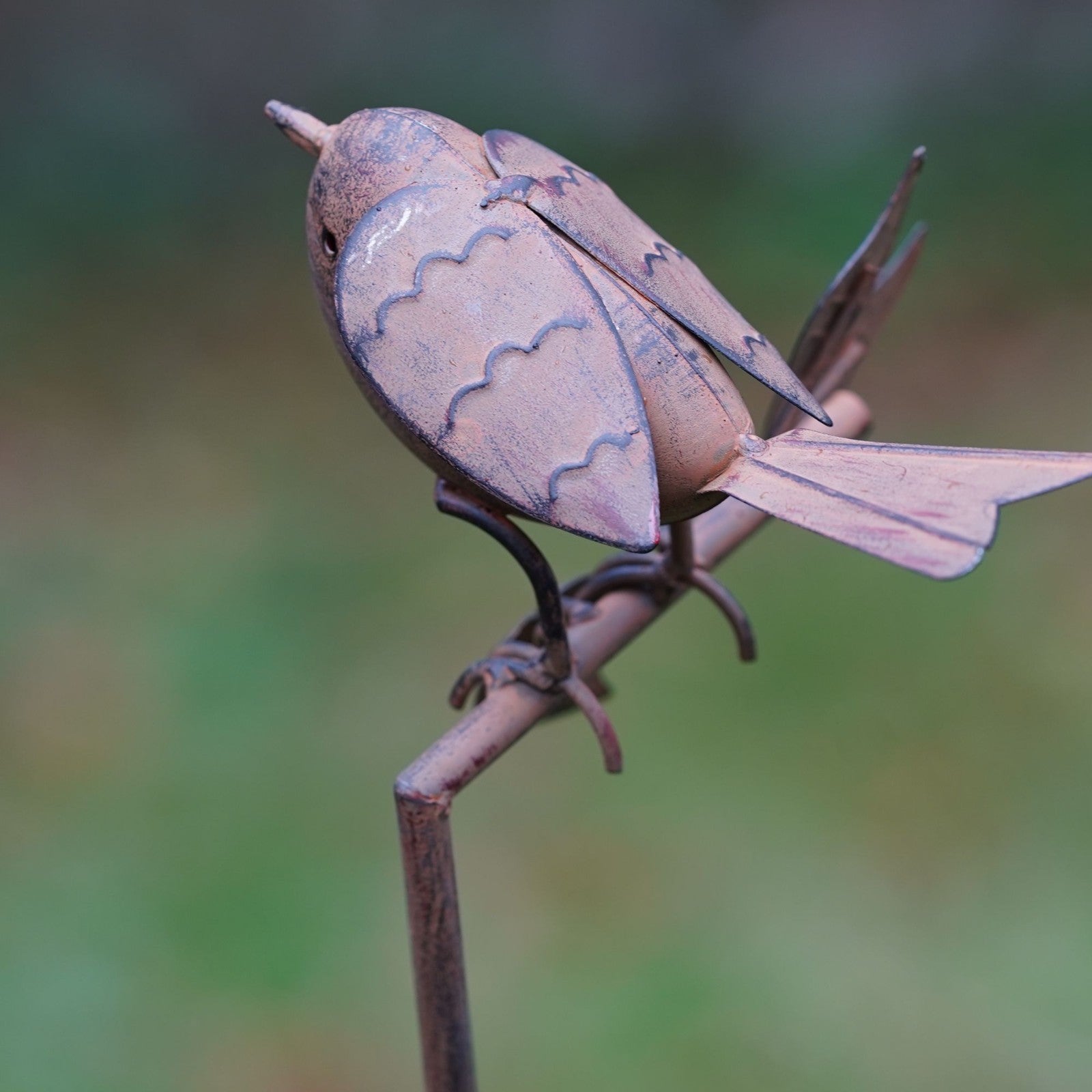 1.2m Robin on Stake Metal Garden Ornament