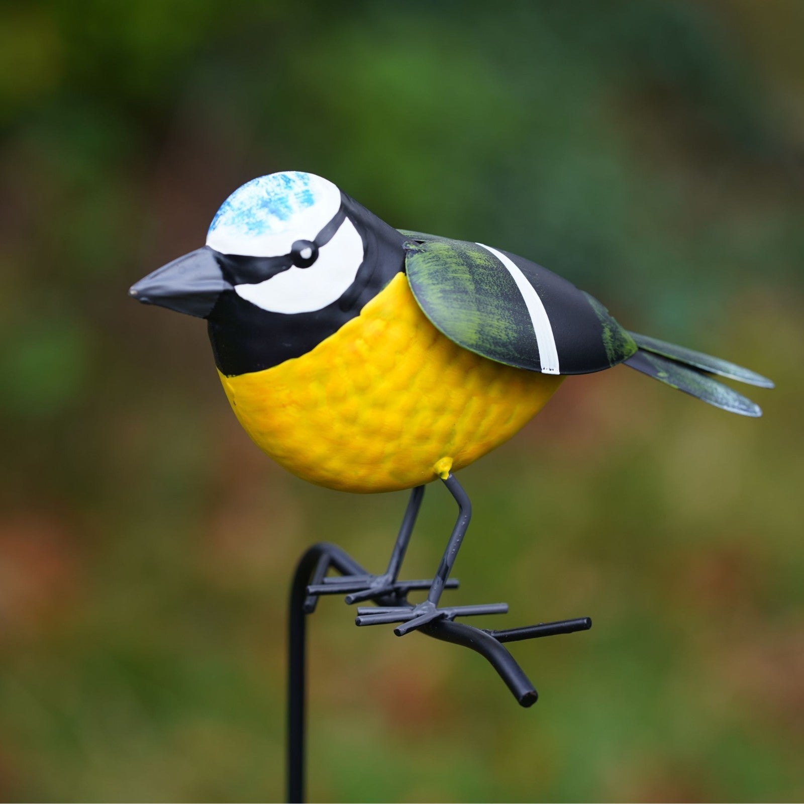 Blue Tit on Stick | Metal Garden Ornament