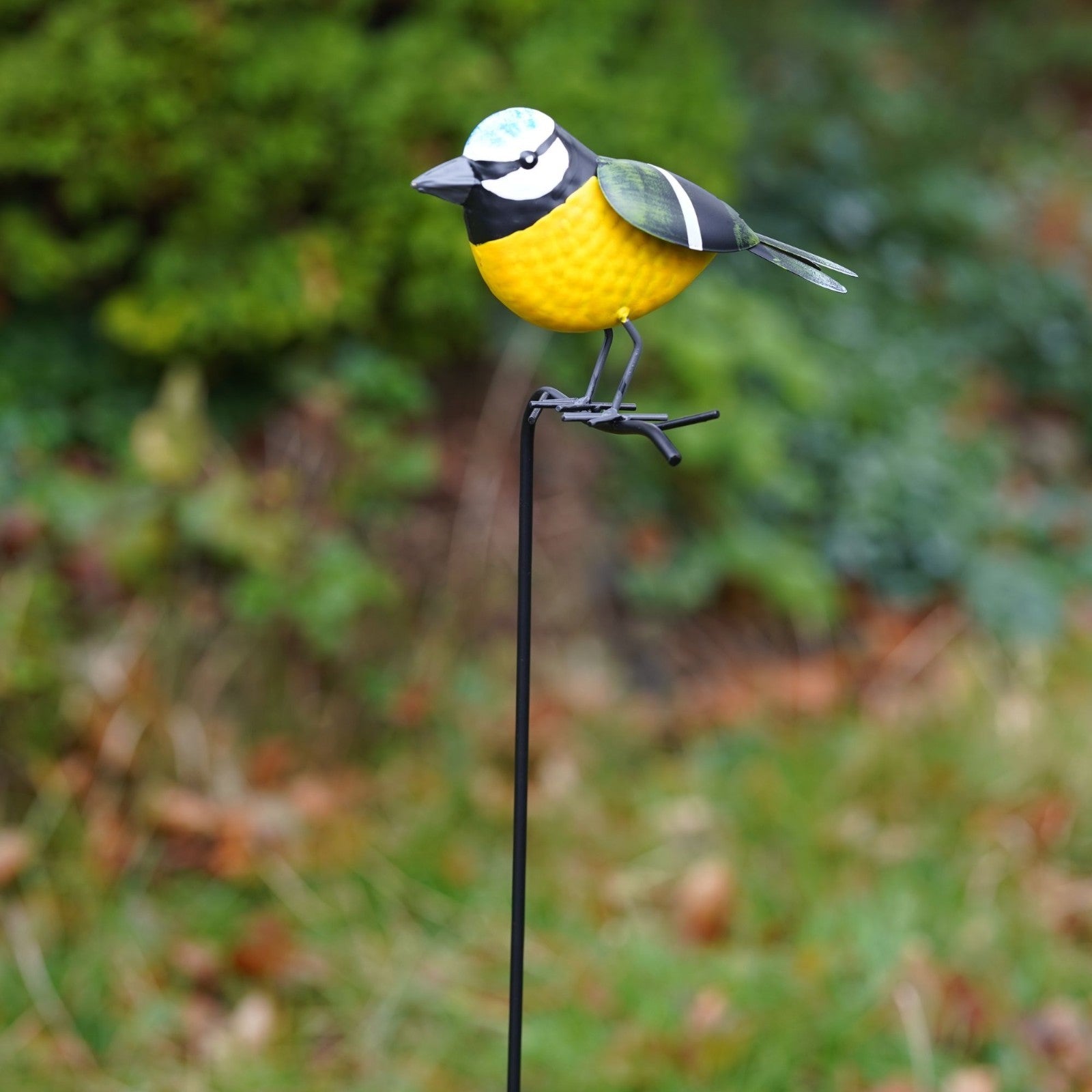 Blue Tit on Stick | Metal Garden Ornament