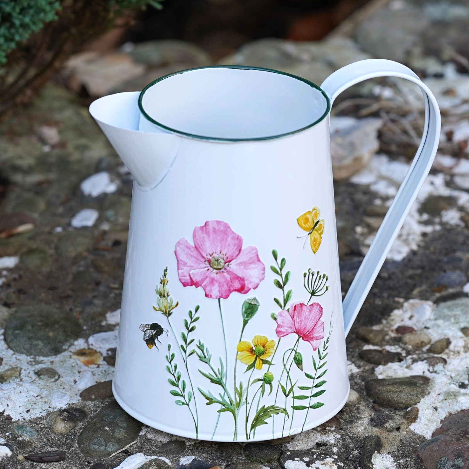 Floral Jug Metal Vase