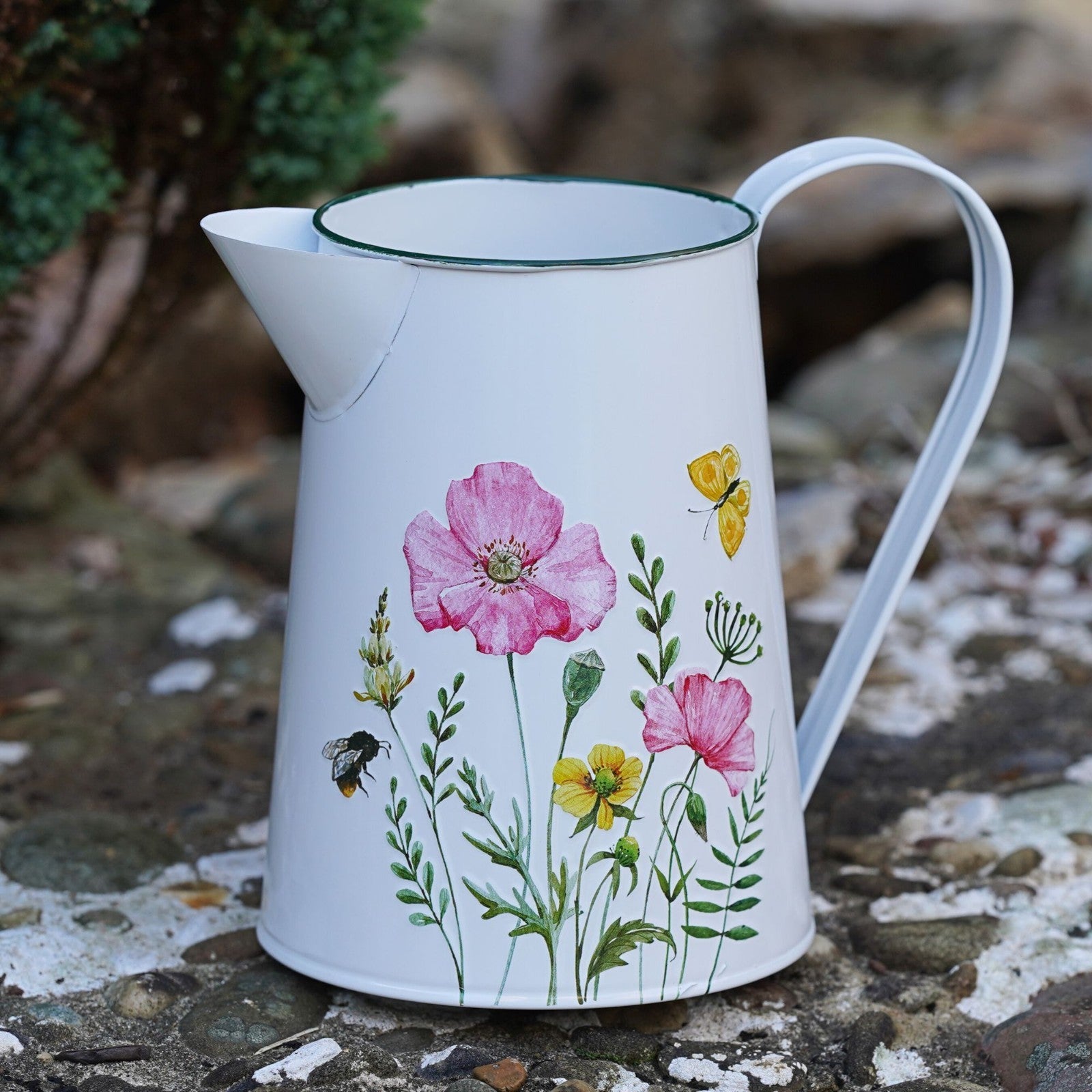 Floral Jug Metal Vase