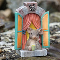 Mouse in Window Resin Statue