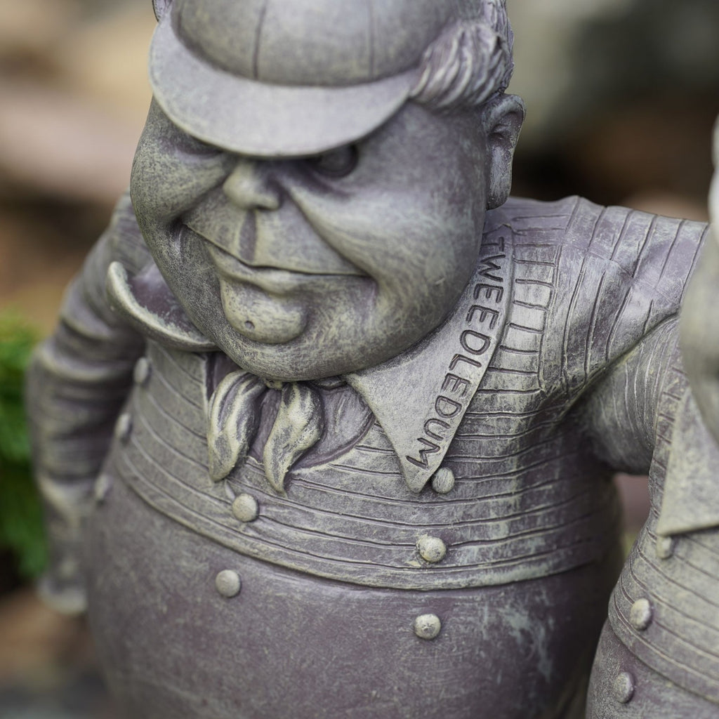 Tweedledee & Tweedledum Resin Statue | Alice in Wonderland Sculpture Garden Deco