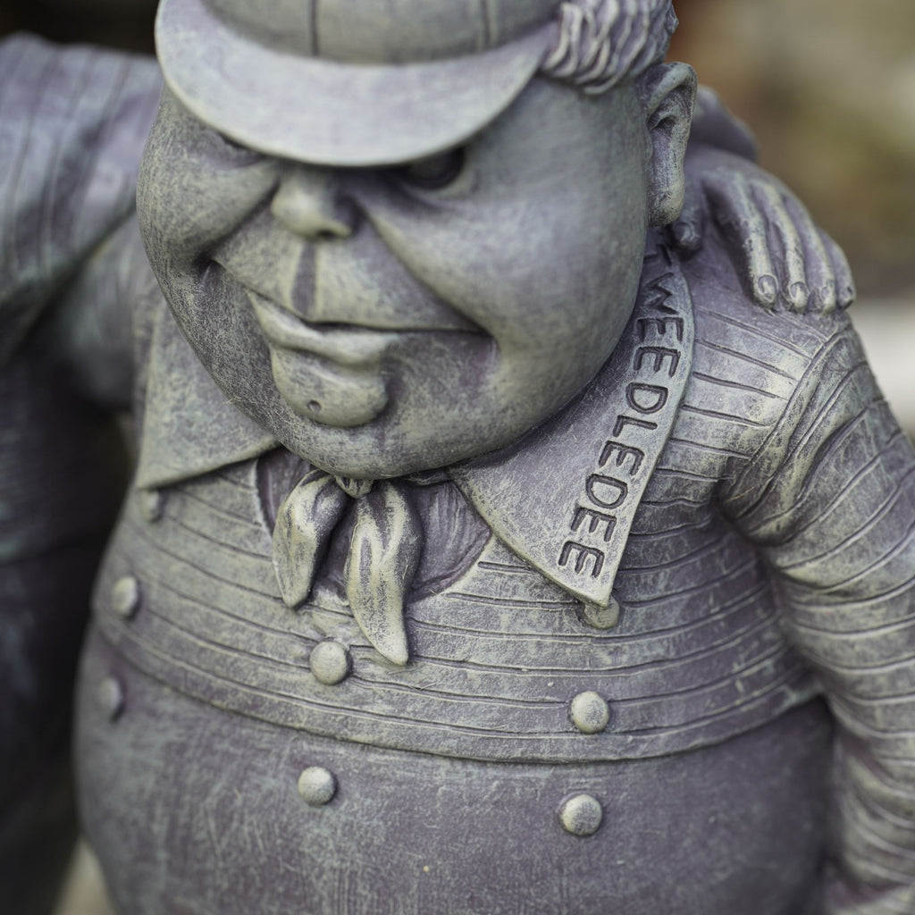 Tweedledee & Tweedledum Resin Statue | Alice in Wonderland Sculpture Garden Deco