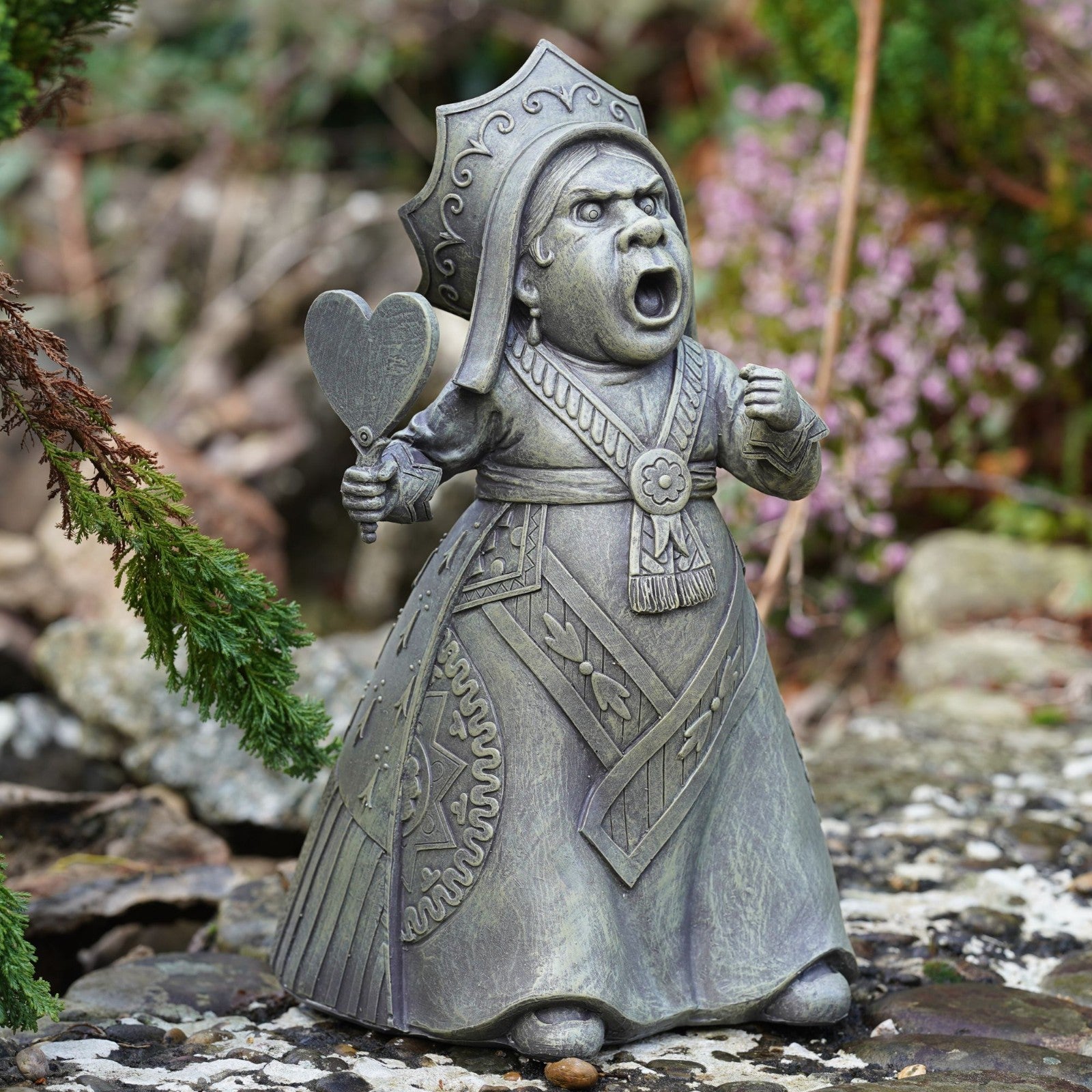 Queen of Hearts Resin Statue | Alice in Wonderland Sculpture