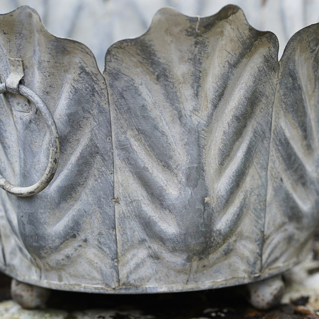 Acanthus Planter Galvanised Metal