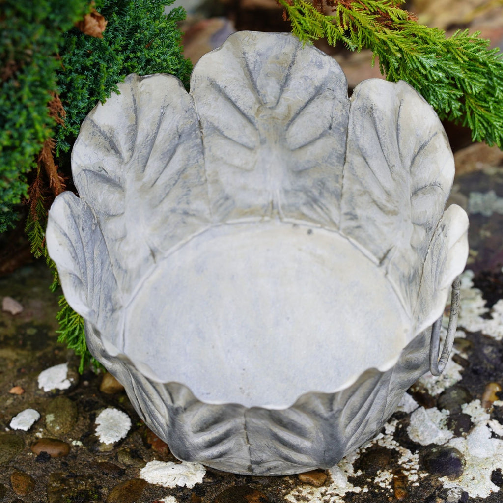Acanthus Planter Galvanised Metal