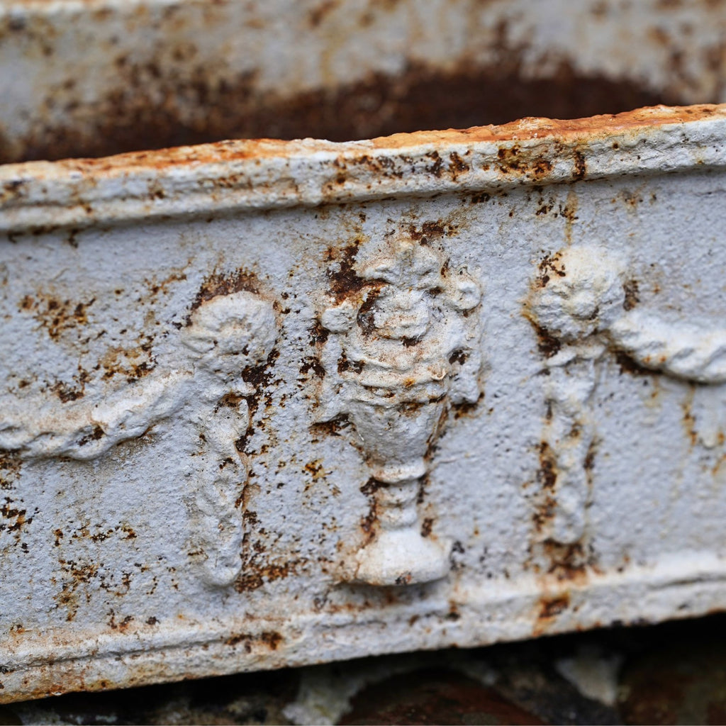 Cast Iron Trough in Antique White