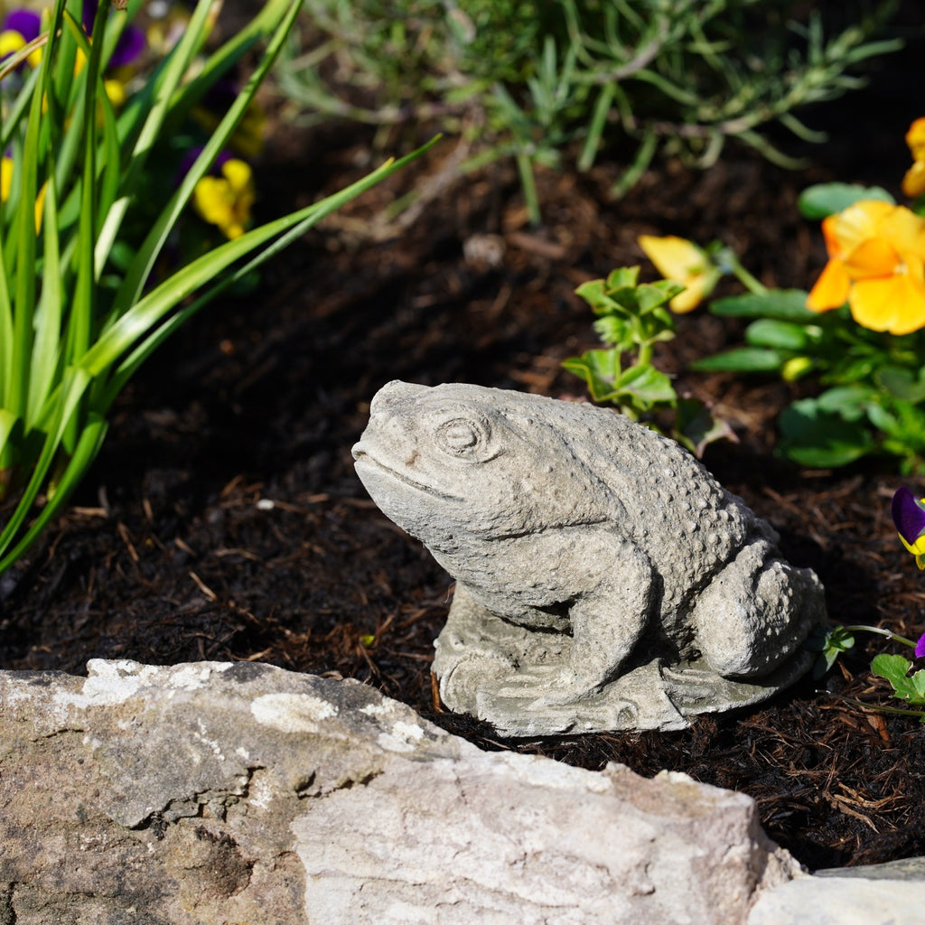 Toad Stone Statue Outdoor Garden Ornament