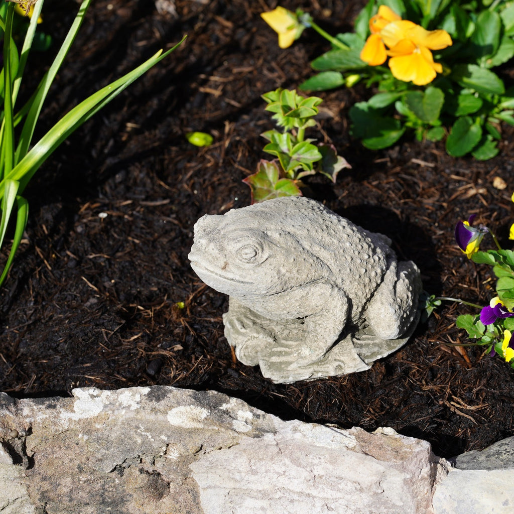 Toad Stone Statue Outdoor Garden Ornament