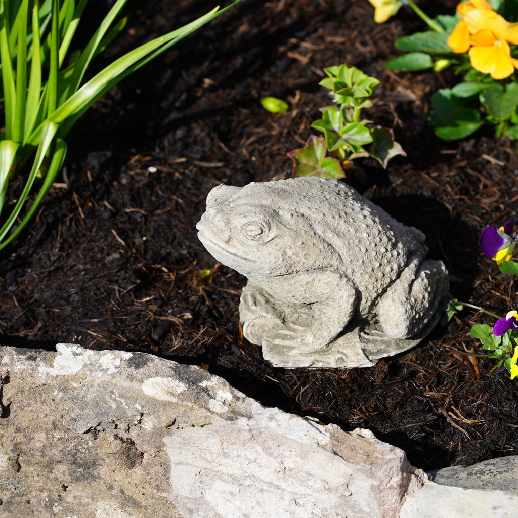 Toad Stone Statue Outdoor Garden Ornament