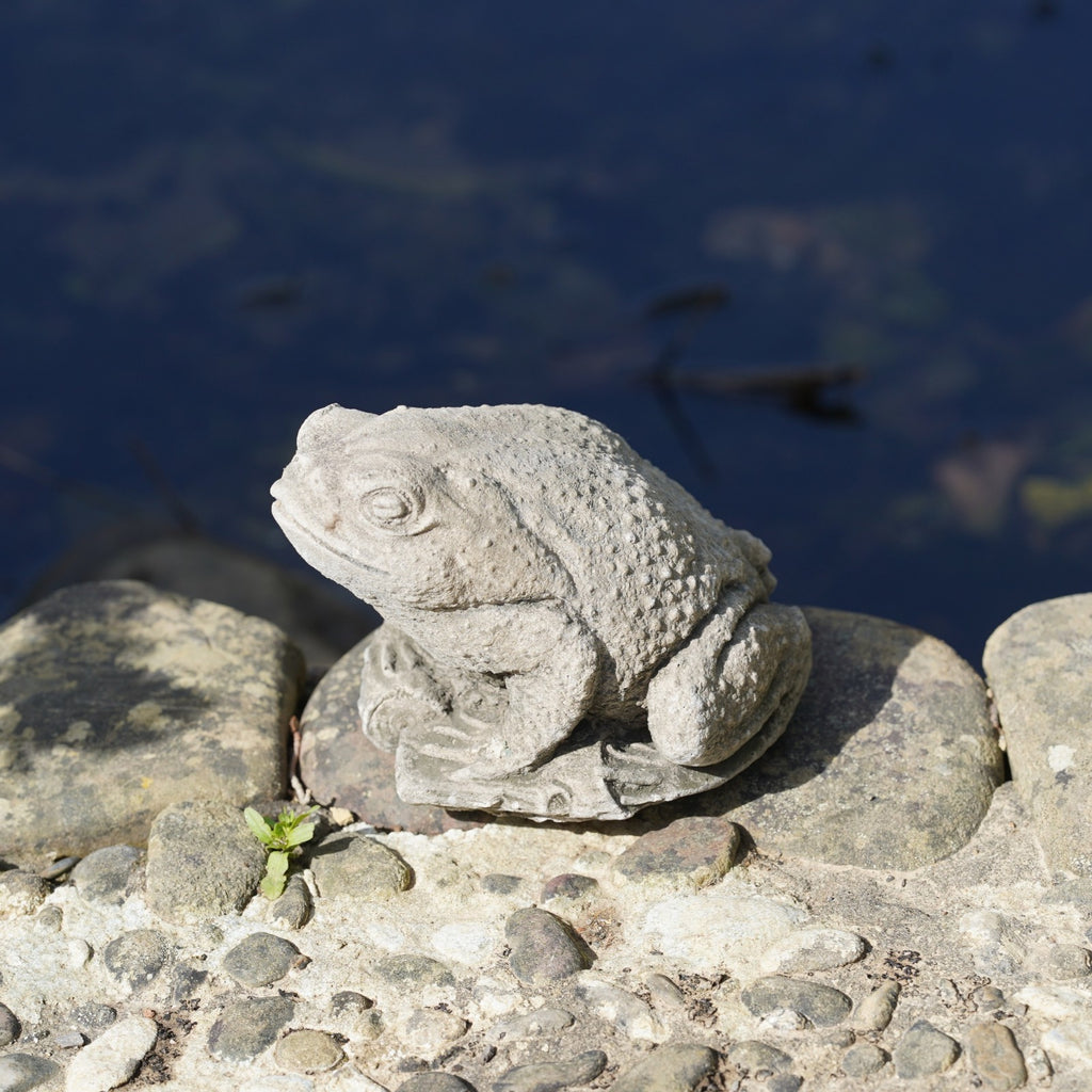 Toad Stone Statue Outdoor Garden Ornament