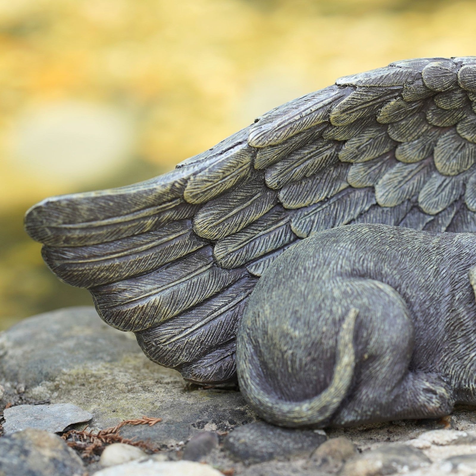 Dog Memorial Statue | Resin Puppy Pet Grave Ornament