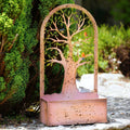 Tree of Life Hanging Wall Planter Metal Flower Pot