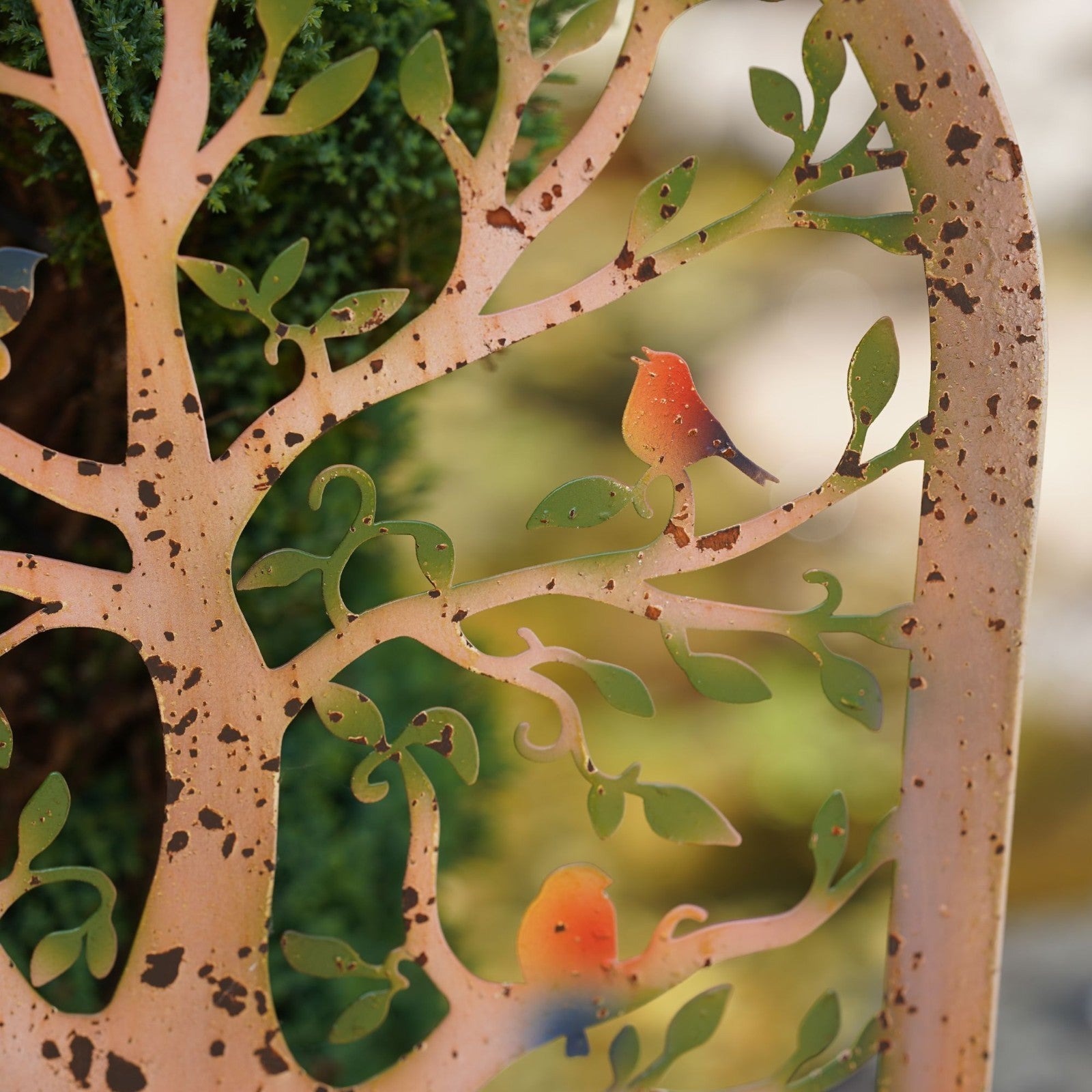 Tree of Life Hanging Wall Planter Metal Flower Pot