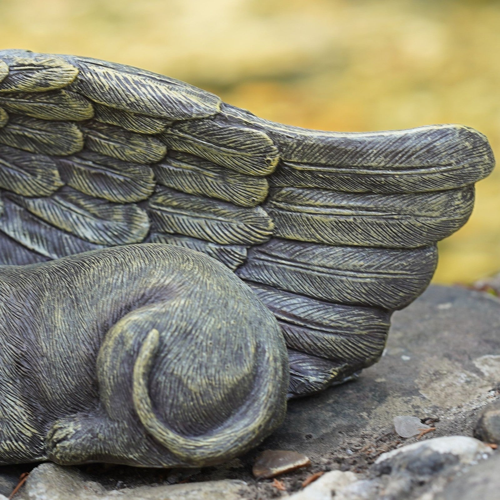 Cat Memorial Statue | Resin Kitten Pet Grave Ornament