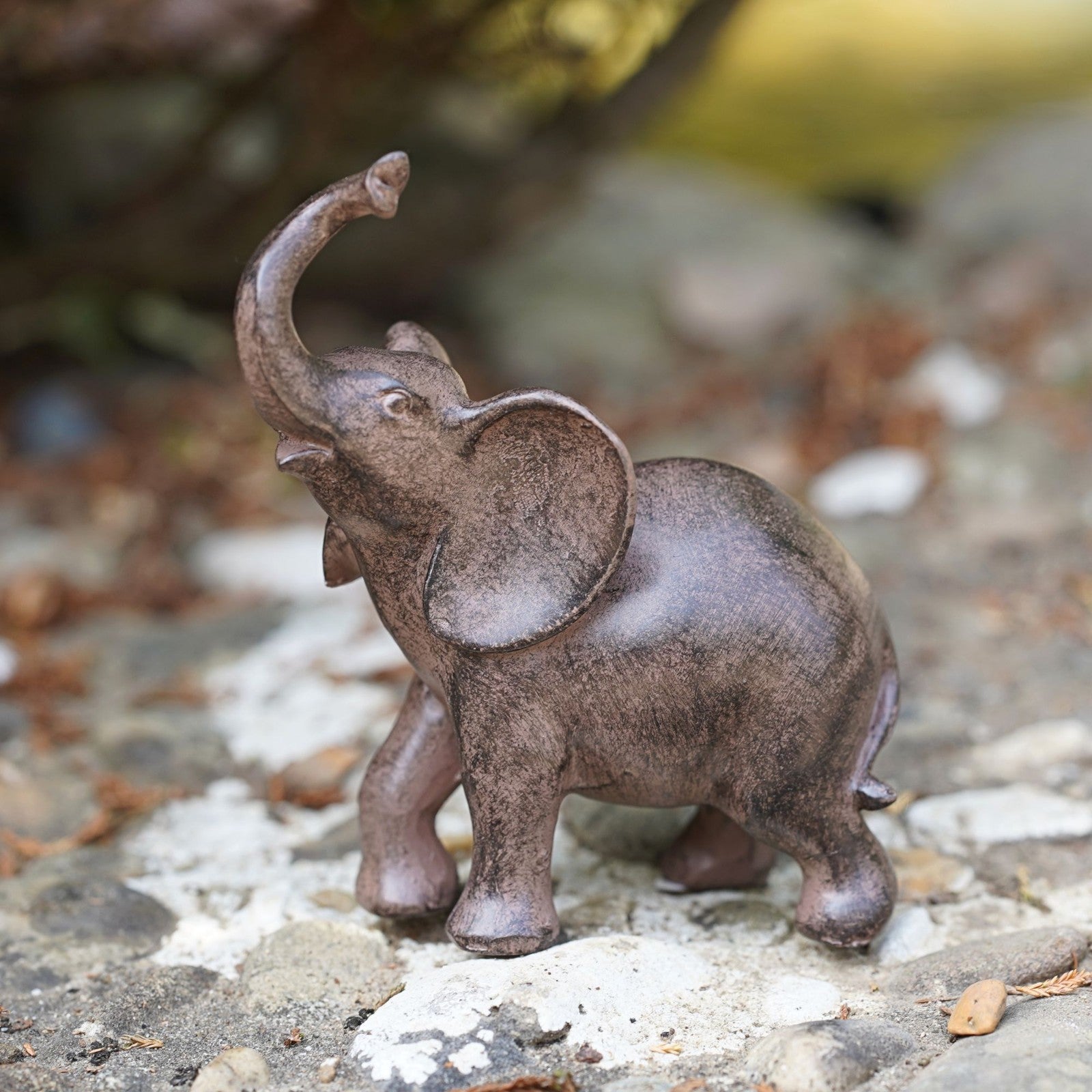 Elephant Resin Statue Figurine Garden Ornament