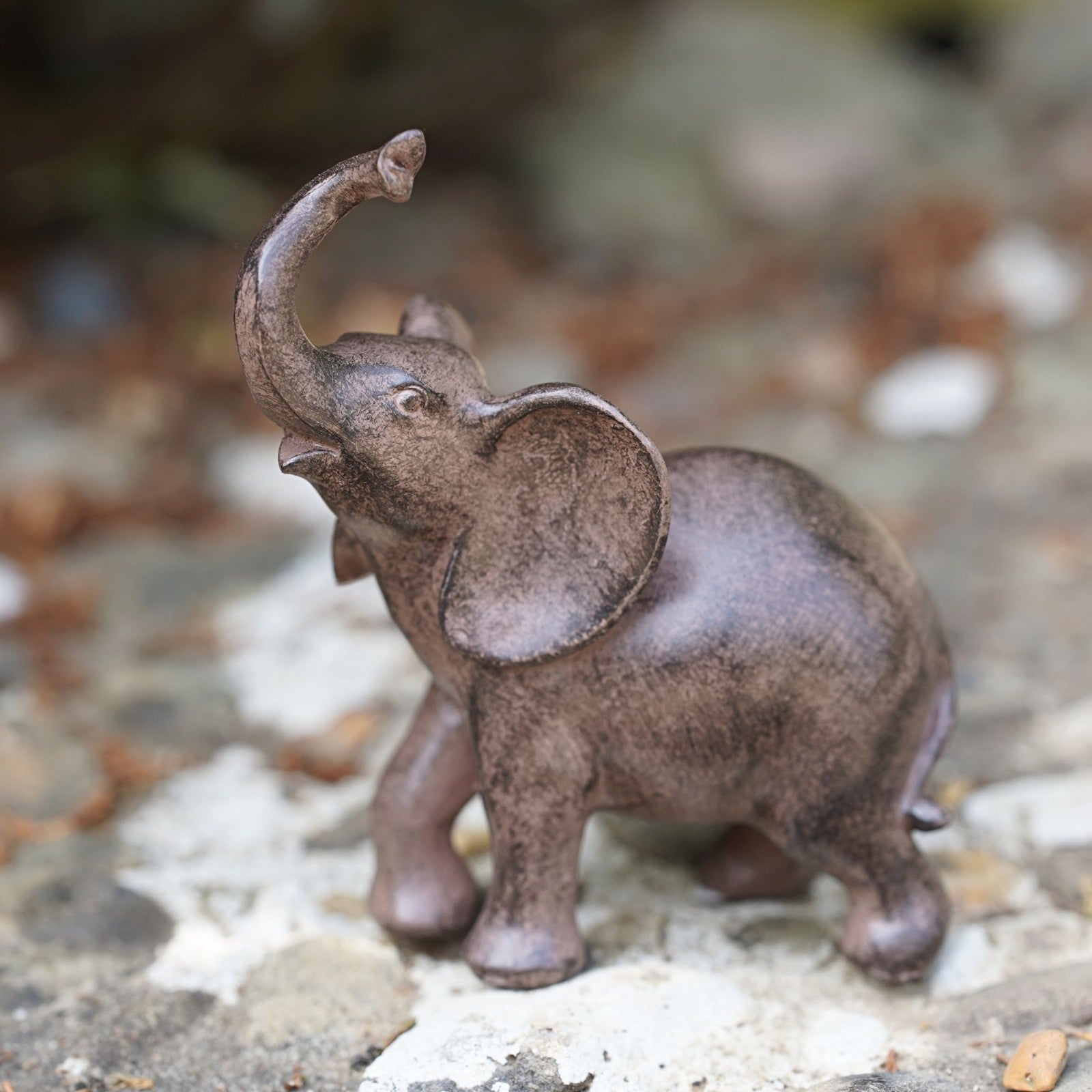 Elephant Resin Statue Figurine Garden Ornament